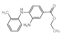 Ethyl 3-amino-4-(2-toluidino)benzoate结构式