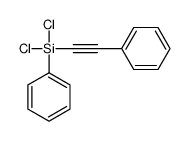 dichloro-phenyl-(2-phenylethynyl)silane结构式