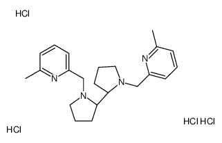 (2S,2'S)-1,1'-Bis((6-methylpyridin-2-yl)methyl)-2,2'-bipyrrolidine tetrahydrochloride Structure
