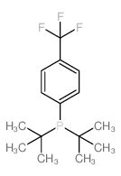 DI-TERT-BUTYL(4-(TRIFLUOROMETHYL)PHENYL)PHOSPHINE结构式