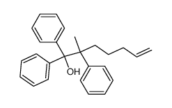 2-methyl-1,1,2-triphenyl-6-hepten-1-ol Structure
