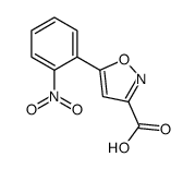 5-(2-硝基苯基)异噁唑-3-甲酸结构式