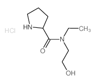 N-Ethyl-N-(2-hydroxyethyl)-2-pyrrolidinecarboxamide hydrochloride结构式