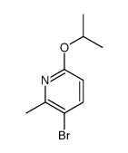 3-Bromo-6-isopropoxy-2-methylpyridine Structure