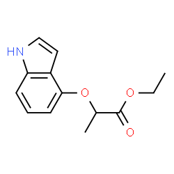 2-(1H-Indol-4-yloxy)-propionic acid ethyl ester Structure