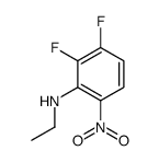 N-乙基-2,3-二氟-6-硝基苯胺结构式