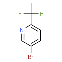 2-(1,1-二氟乙基)-5-溴吡啶结构式