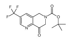 tert-butyl 8-oxo-3-(trifluoromethyl)-5,7-dihydro-1,6-naphthyridine-6-carboxylate Structure