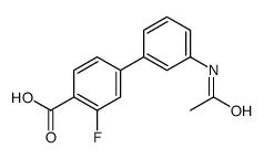 4-(3-acetamidophenyl)-2-fluorobenzoic acid Structure