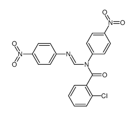 N1-(o-chlorobenzoyl)-N1,N2-di-(p-nitrophenyl)formamidine Structure