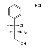(2R,3S)-2-amino-3-chloro-3-phenylpropan-1-ol hydrochloride Structure