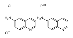 bis(6-aminoquinoline)dichloroplatinum(II) Structure
