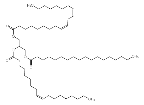 1-亚油酸基-2-油酰基-3-硬脂酰-rac-甘油结构式