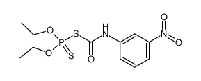 S-(3-Nitro-phenylcarbamoyl)-dithiophosphorsaeure-O,O'-diaethylester Structure