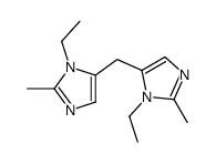 1-ethyl-5-[(3-ethyl-2-methylimidazol-4-yl)methyl]-2-methylimidazole Structure