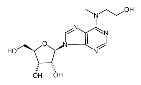 N6-methyl-N6-2-(hydroxyethyl)adenosine Structure