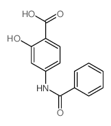 4-苯酰胺-2-羟基苯甲酸结构式