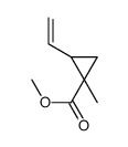 2-乙烯-1-甲基环丙烷-1-羧酸甲酯结构式