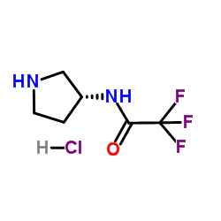 (3R)-(+)-3-(三氟乙酰氨基)吡咯烷盐酸盐结构式
