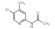 2-acetamido-4-methyl-5-bromopyridine structure