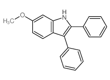 1H-Indole,6-methoxy-2,3-diphenyl-结构式