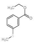 Benzoic acid,3-(methylthio)-, ethyl ester Structure