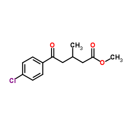 Methyl 5-(4-chlorophenyl)-3-methyl-5-oxopentanoate结构式