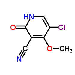 5-Chloro-4-methoxy-2-oxo-1,2-dihydropyridine-3-carbonitrile Structure
