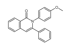 2-(4-methoxyphenyl)-3-phenylisoquinolin-1(2H)-one结构式