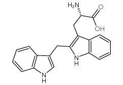 2-(3-吲哚甲基)-L-色氨酸结构式