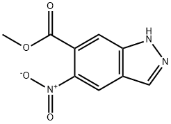 methyl 5-nitro-1h-indazole-6-carboxylate结构式
