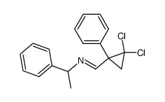 1-(2,2-dichloro-1-phenylcyclopropyl)-N-(1-phenylethyl)methanimine结构式