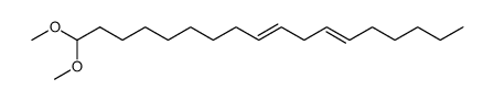 9,12-Octadecadienal dimethyl acetal Structure