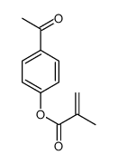 (4-acetylphenyl) 2-methylprop-2-enoate结构式