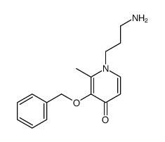 1-(3-aminopropyl)-2-methyl-3-phenylmethoxypyridin-4-one结构式