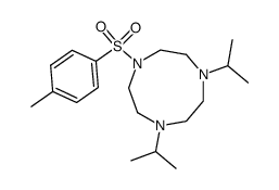 1,4-diisopropyl-7-(p-tolylsulfonyl)-1,4,7-triazacyclononane结构式