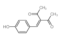 2,4-Pentanedione,3-[(4-hydroxyphenyl)methylene]-结构式