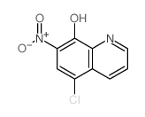 5-氯-7-硝基喹啉-8-醇结构式