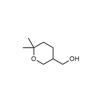(6,6-二甲基四氢-2H-吡喃-3-基)甲醇结构式