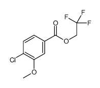 2,2,2-trifluoroethyl 4-chloro-3-methoxybenzoate Structure