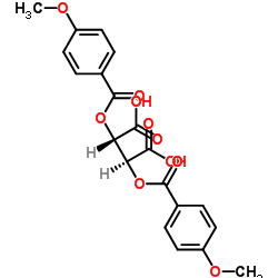 D-(+)-二对甲氧基苯甲酰酒石酸结构式