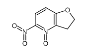 5-nitro-2,3-dihydrofuro[3,2-b]pyridine N-oxide结构式