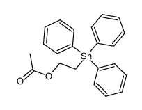 acetic acid-(2-triphenylstannyl-ethyl ester)结构式