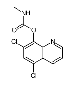 5,7-Dichloro-8quinolinyl N-methylcarbamate结构式
