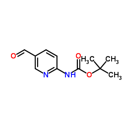 2-(boc-氨基)吡啶-5-甲醛结构式