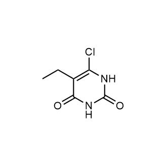 6-氯-5-乙基嘧啶-2,4(1H,3H)-二酮结构式