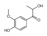 2-hydroxy-1-(4-hydroxy-3-methoxyphenyl)propan-1-one结构式