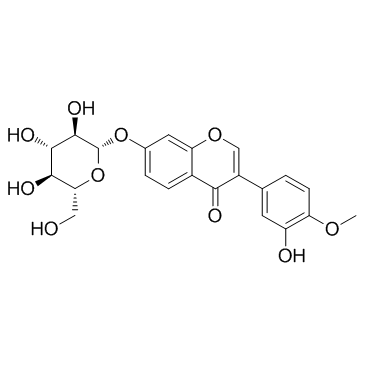 毛蕊异黄酮-7-O-beta-D-葡萄糖苷; 毛蕊异黄酮苷图片
