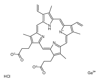 Ga(III) Protoporphyrin IX Chloride Structure