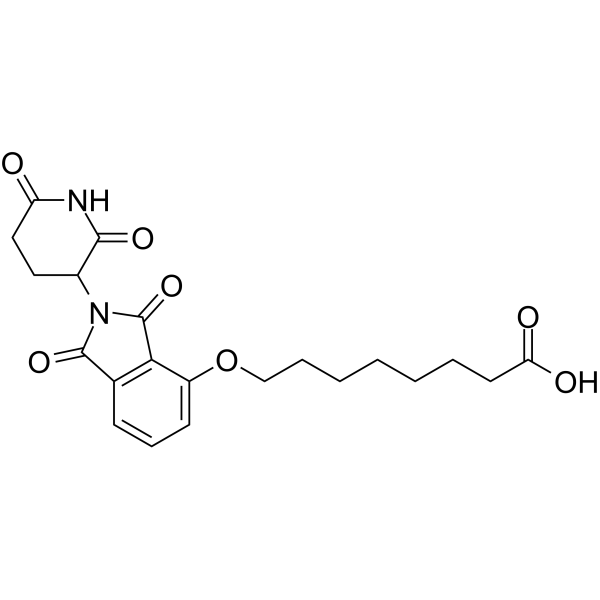 Thalidomide-O-C7-acid结构式